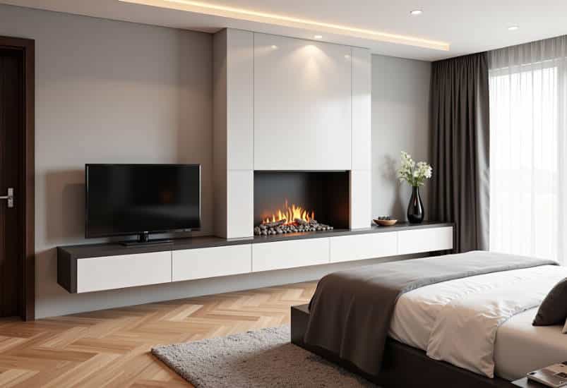 exemple amenagement interieur sur mesure suite parentale placards blancs laqués lebreton sylvestre
